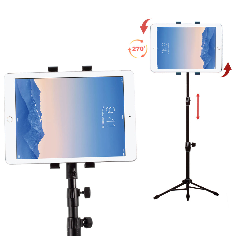 Portable Adjustable Tripod Stand Tablet Holder for iPad Air/Samsung Galaxy Tab A
