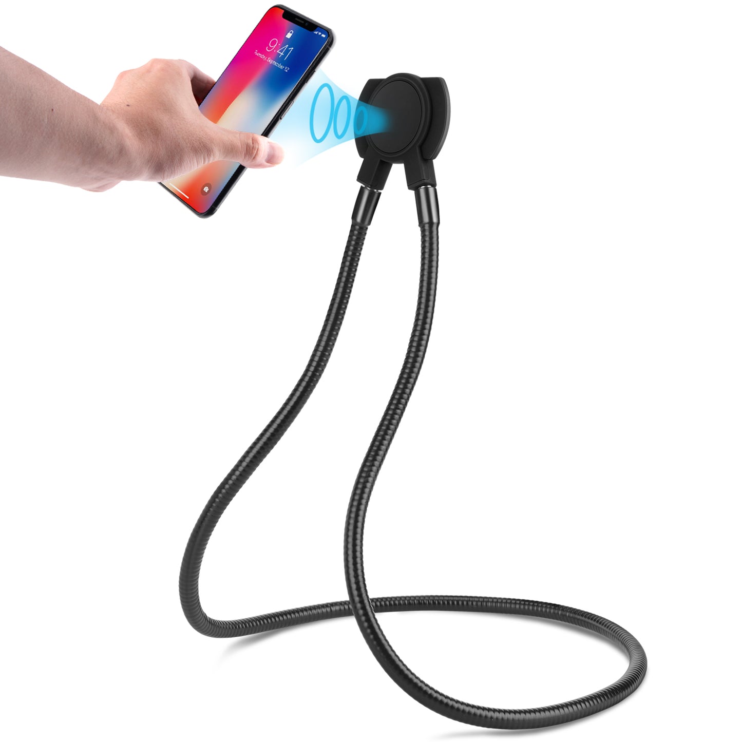 Magnetic Adjustable Gooseneck Lazy Mobile Phone Tablet Stand Universal Desktop Holder Bracket