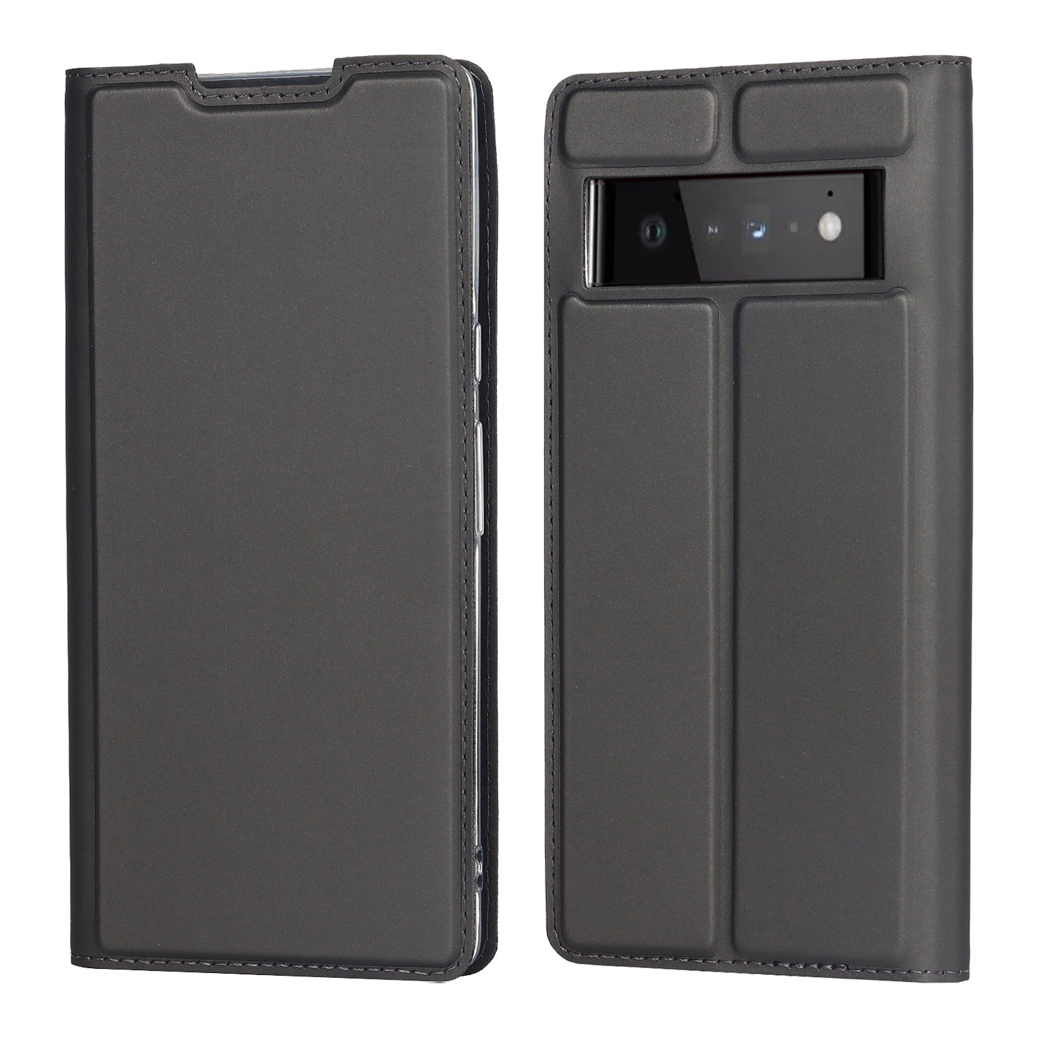 PU Leather Card Holder Design Light Slim Protective Phone Case with Stand for Google Pixel 6 Pro