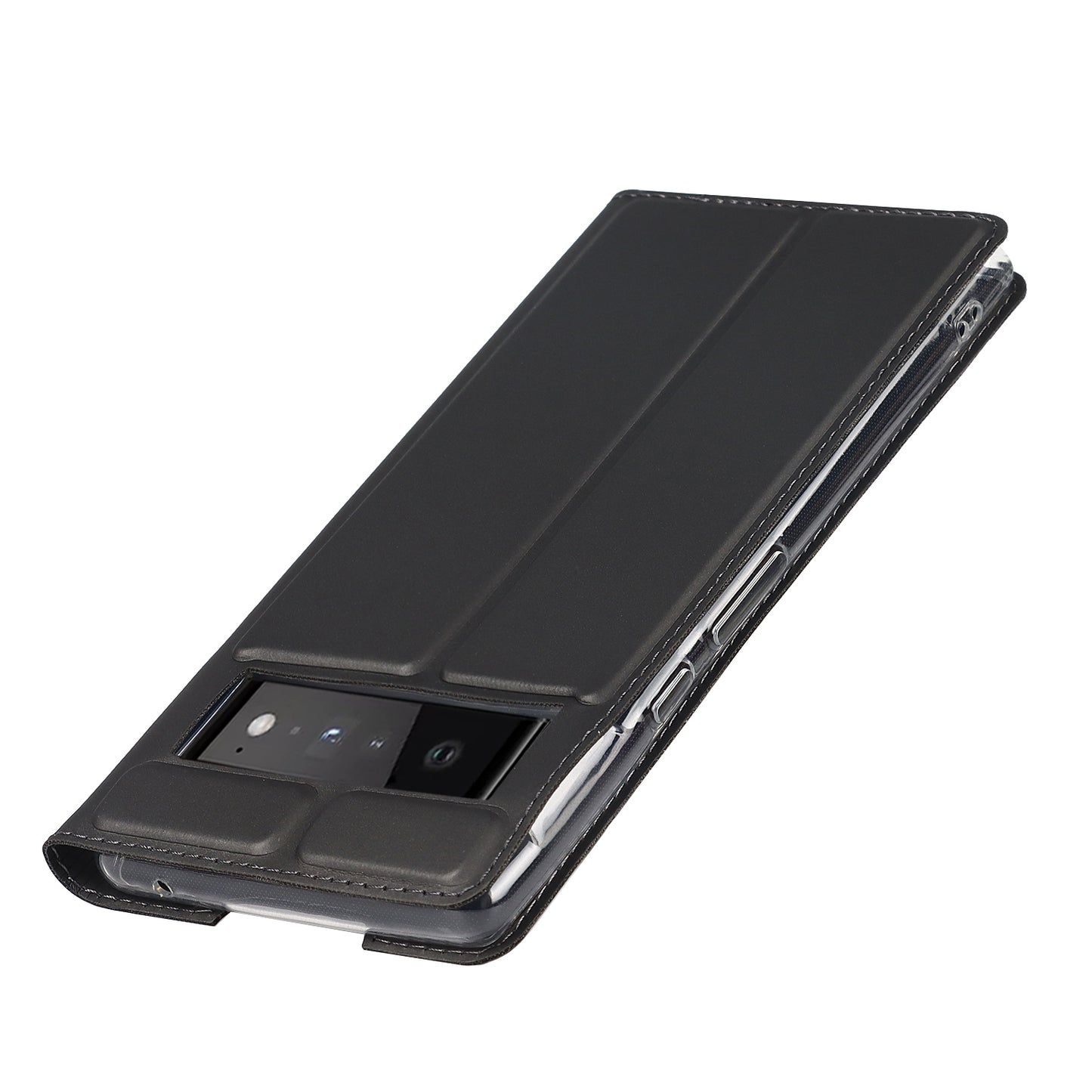 PU Leather Card Holder Design Light Slim Protective Phone Case with Stand for Google Pixel 6 Pro