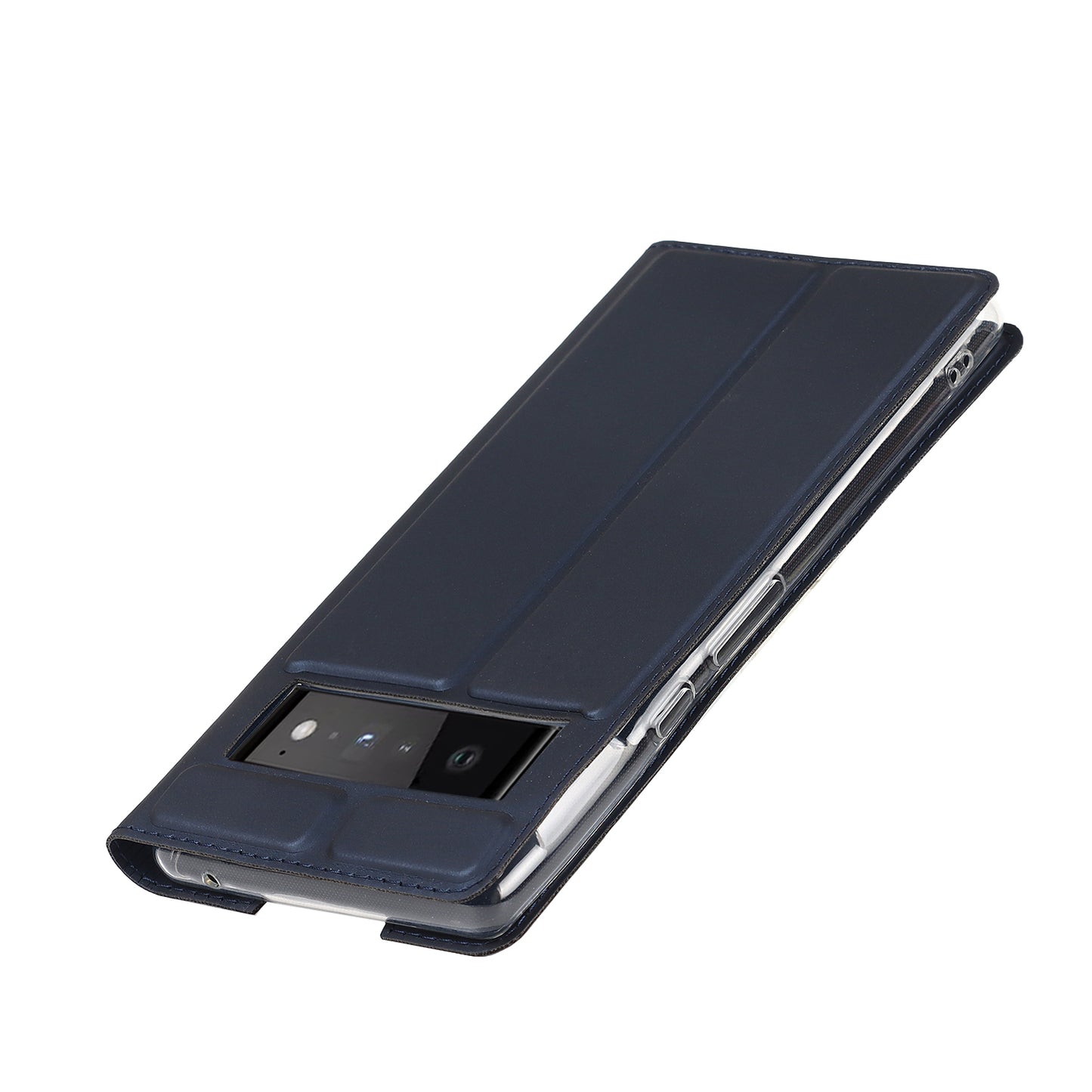 PU Leather Card Holder Design Light Slim Protective Phone Case with Stand for Google Pixel 6 Pro