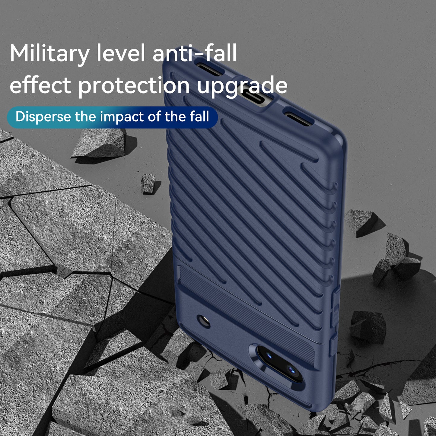 Thunder Series Twill Texture Thickened Smooth Flexible TPU Protective Phone Cover for Google Pixel 6a