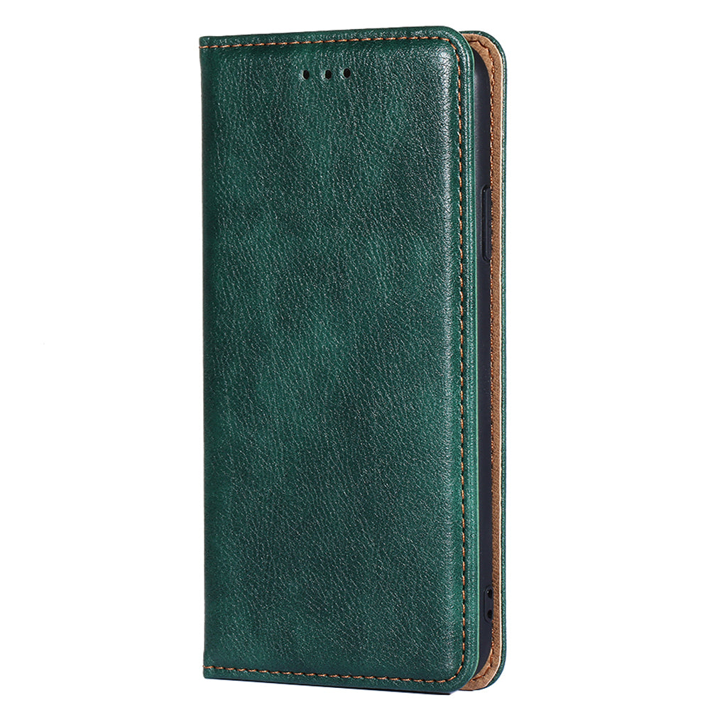 Wallet PU Leather Cover for Oppo Find X5 Lite, Stand Function Magnetic Auto-absorbed Phone Case
