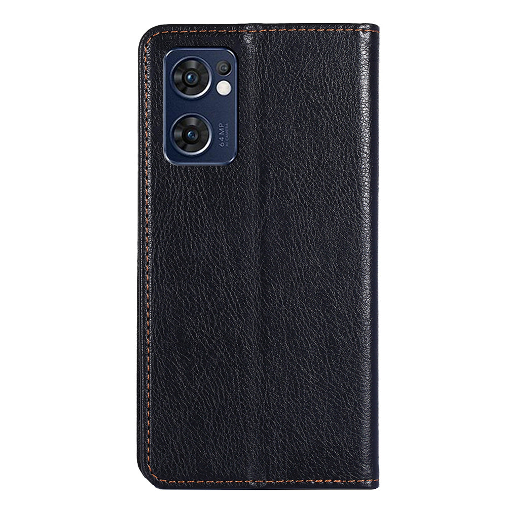 Wallet PU Leather Cover for Oppo Find X5 Lite, Stand Function Magnetic Auto-absorbed Phone Case