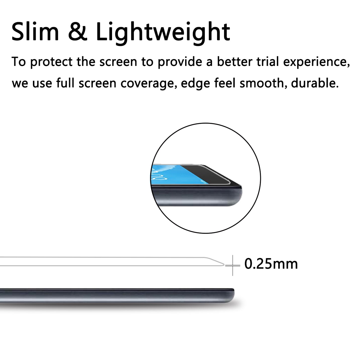 Tempered Glass Screen Protector Film Cover for Lenovo Tab M7 (2nd Gen) TB-7305F / (3rd Gen)