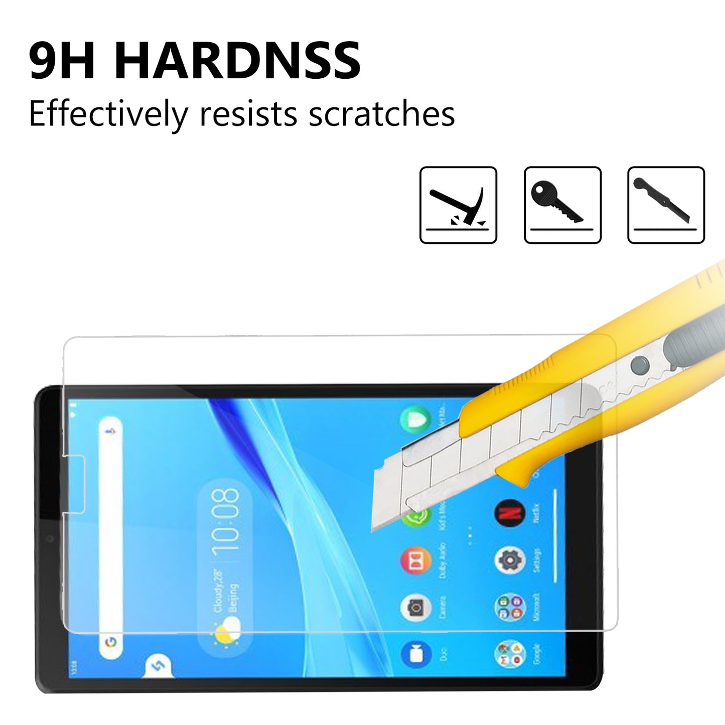 Tempered Glass Screen Protector Film Cover for Lenovo Tab M7 (2nd Gen) TB-7305F / (3rd Gen)