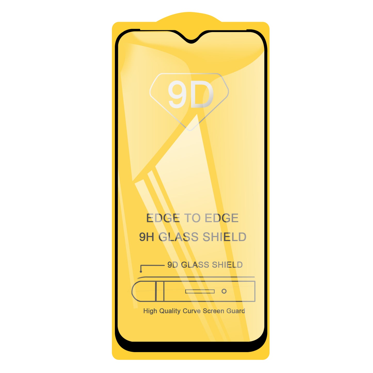 9D Full Covering Tempered Glass Screen Protector for Samsung Galaxy A10