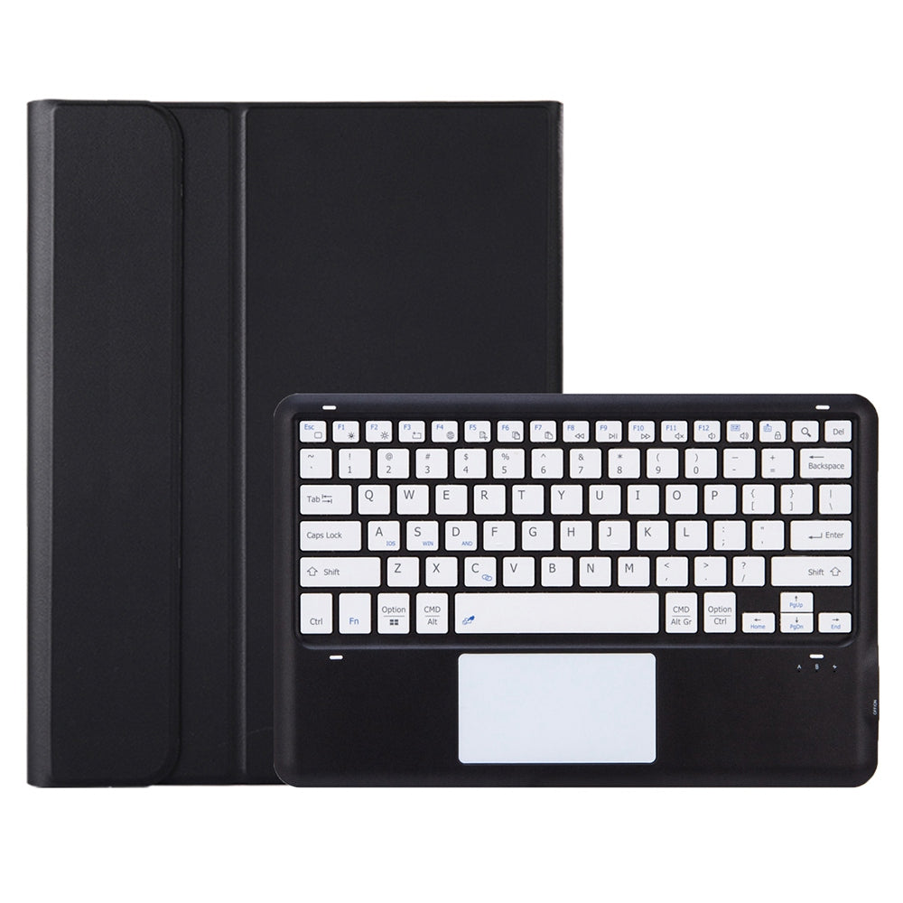 T12B-A For iPad Pro 12.9-inch (2018)/(2020)/(2021) Detachable Bluetooth Keyboard Case with TouchPad Anti-drop Protective Cover Adjustable Stand Leather Case