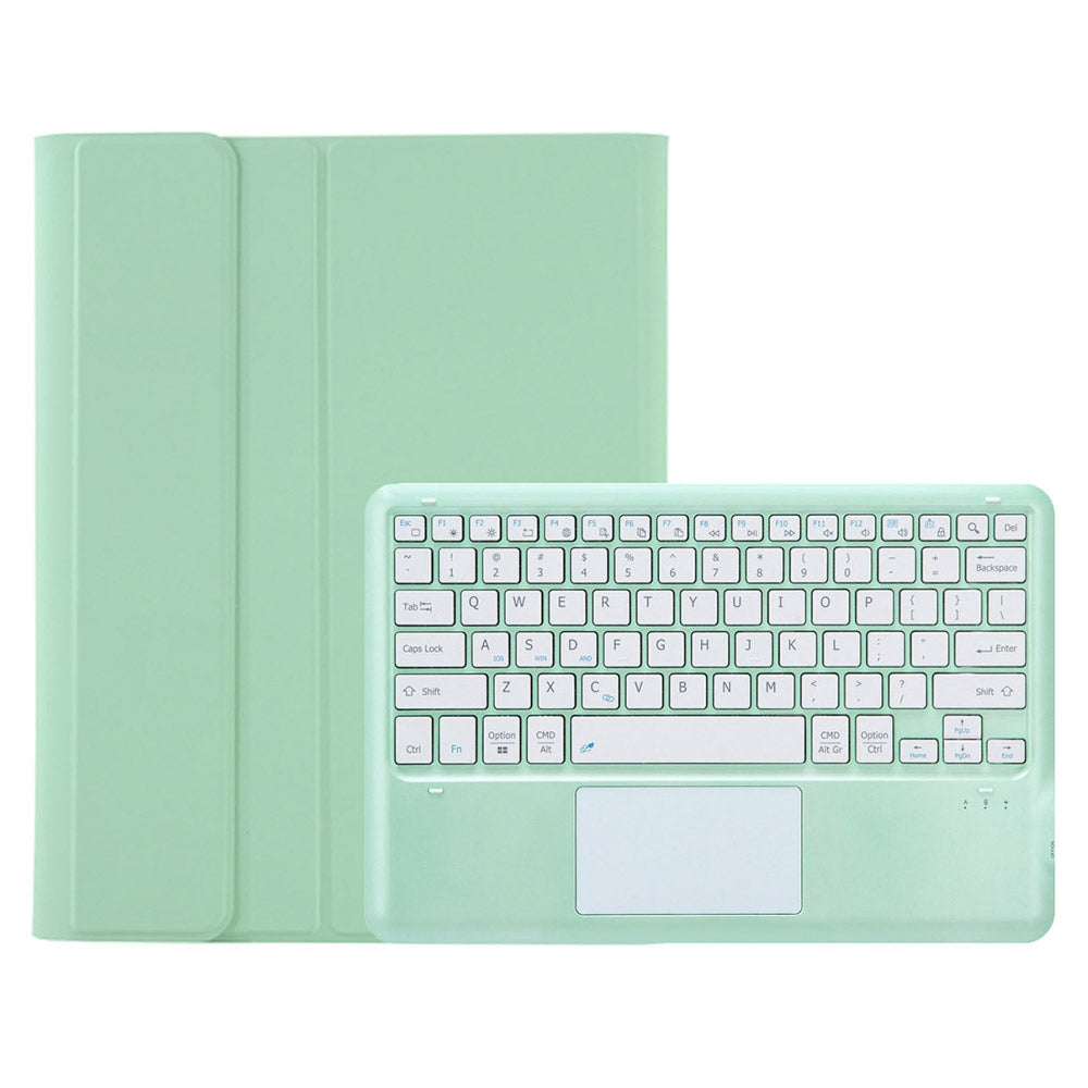 T12B-A For iPad Pro 12.9-inch (2018)/(2020)/(2021) Detachable Bluetooth Keyboard Case with TouchPad Anti-drop Protective Cover Adjustable Stand Leather Case
