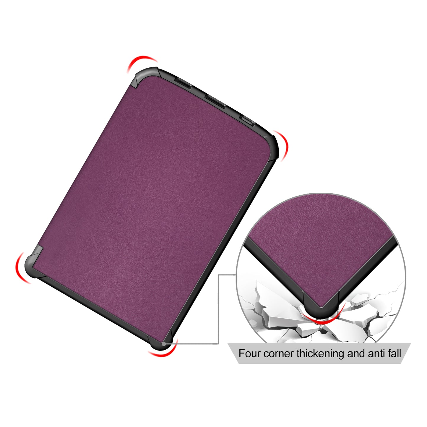 Universal Solid Color Leather Tablet Protective Case for PocketBook 616/627/632/632 Plus