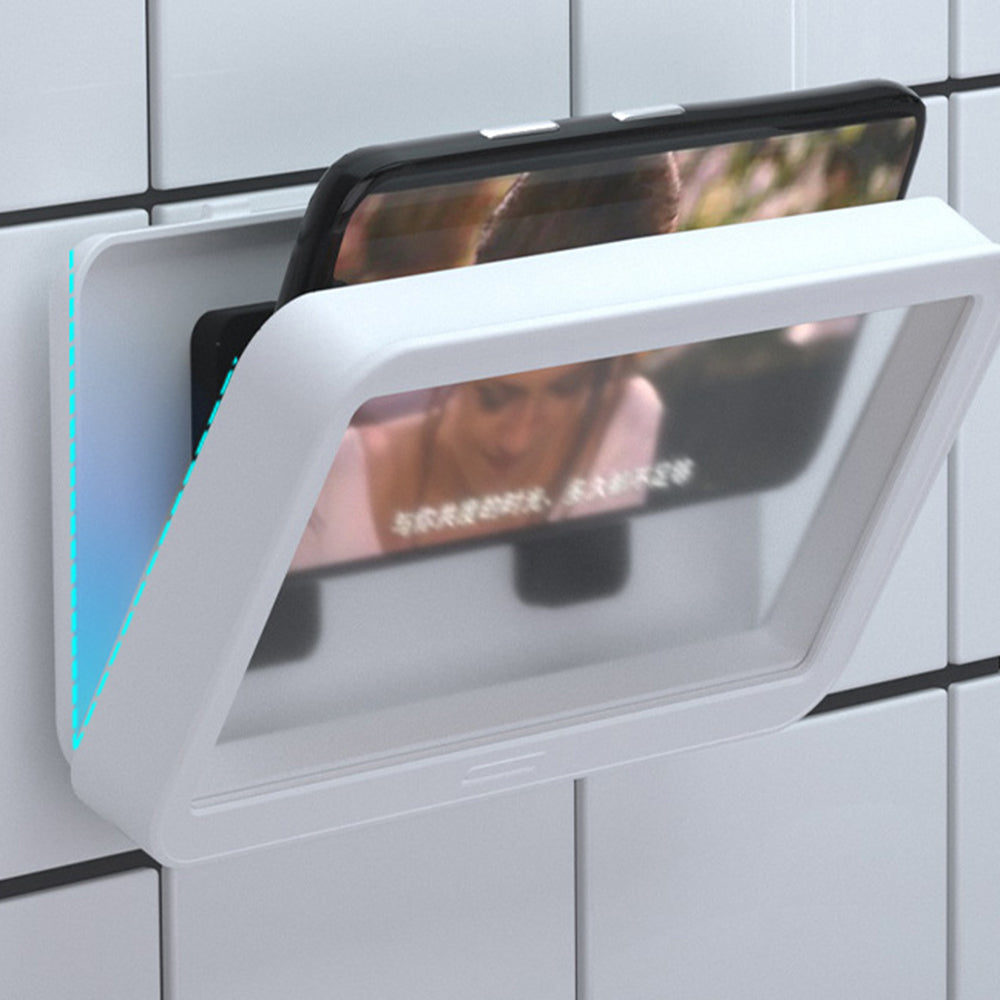YJ-888 Shower Phone Holder for Bathroom Waterproof Case Wall Mount Phone Shelf with Touch Screen Anti-Fog Mobile Phone Holder Self Adhesive Storage Box