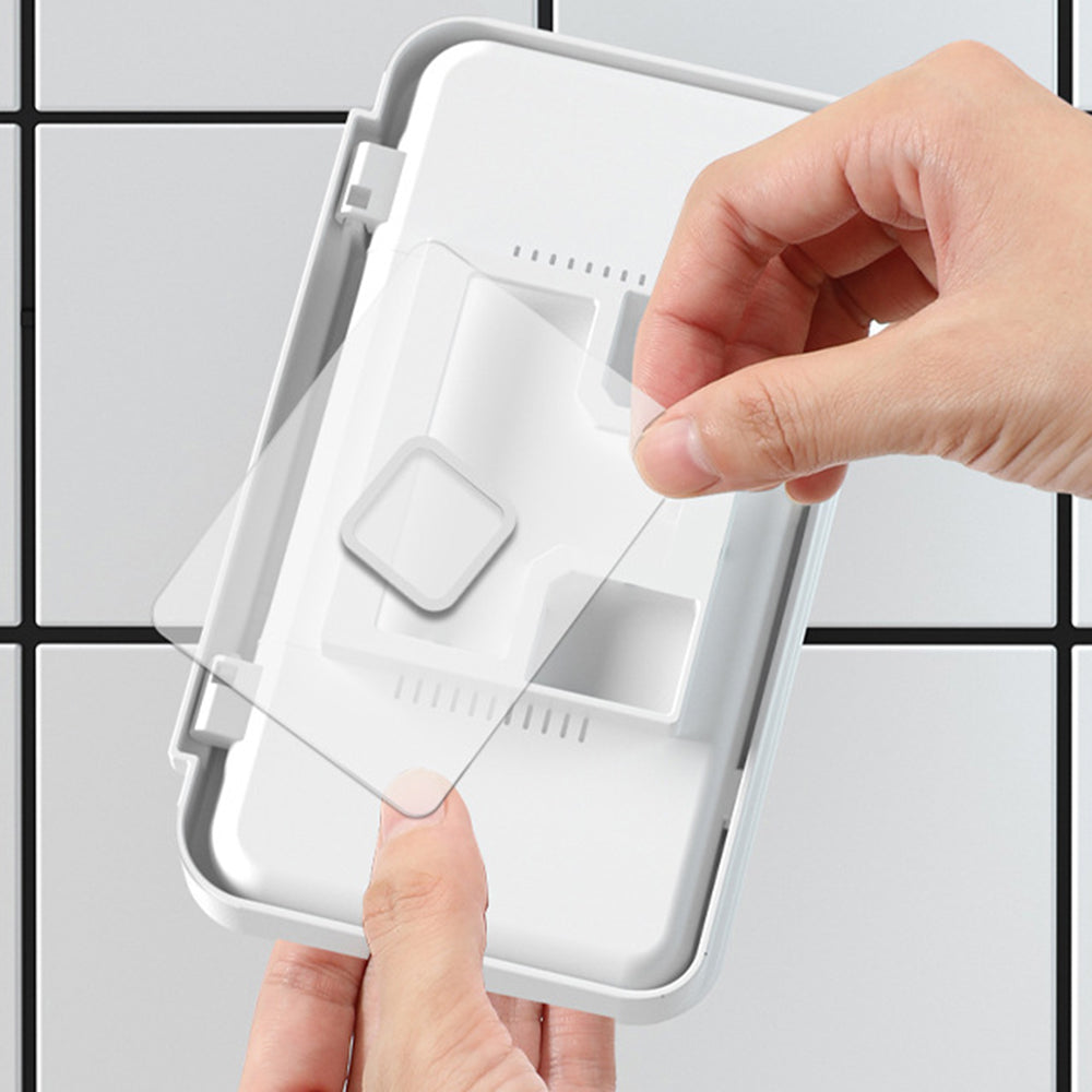 YJ-888 Shower Phone Holder for Bathroom Waterproof Case Wall Mount Phone Shelf with Touch Screen Anti-Fog Mobile Phone Holder Self Adhesive Storage Box