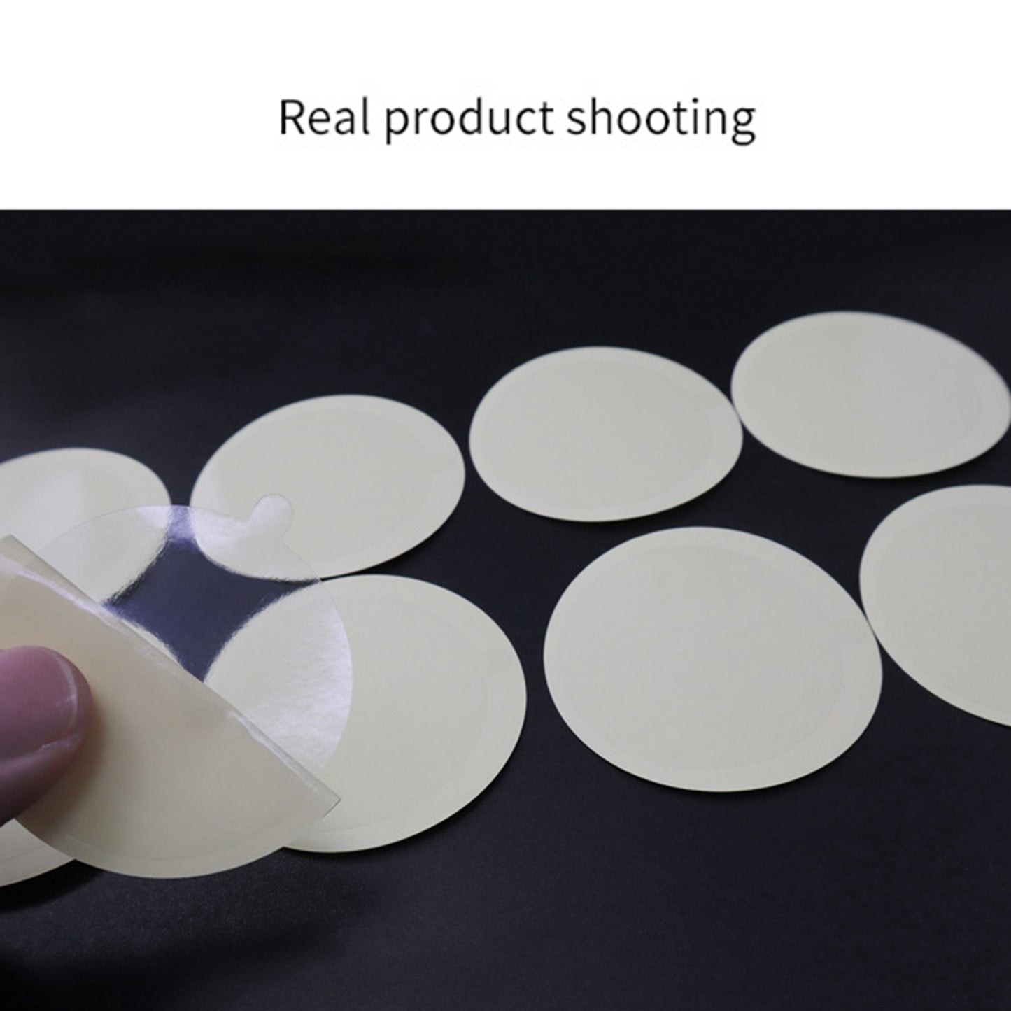 100Pcs/Pack Transparent Adhesive Replacement PVC Sticker Pad Film for Mount Magnetic Plate