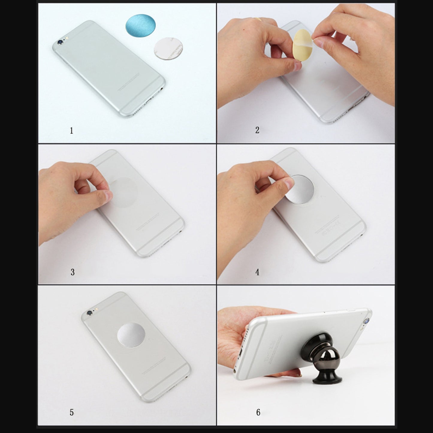 100Pcs/Pack Transparent Adhesive Replacement PVC Sticker Pad Film for Mount Magnetic Plate