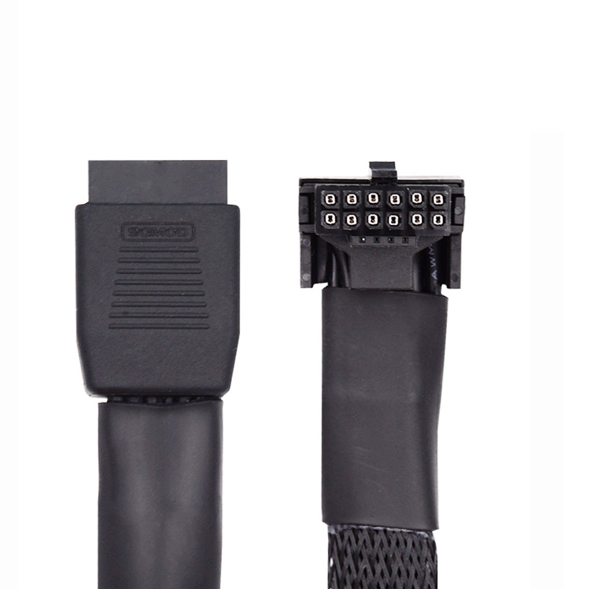 PW-043-DN 12VHPWR ATX3.0 PCI-E 5.0 Power Modular Down Angled Extension Cable for 3080 3090TI PSU 16Pin 12+4P Graphics Card