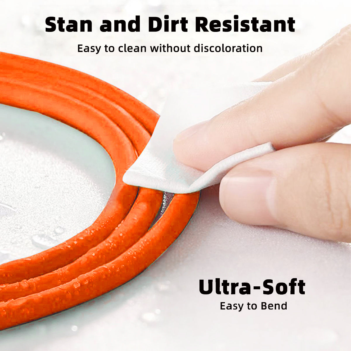 UC-003-0R-2.0M 2m USB Type C to USB-C 120W Fast Charge Cord Ultra Soft Liquid Silicone Data Cable