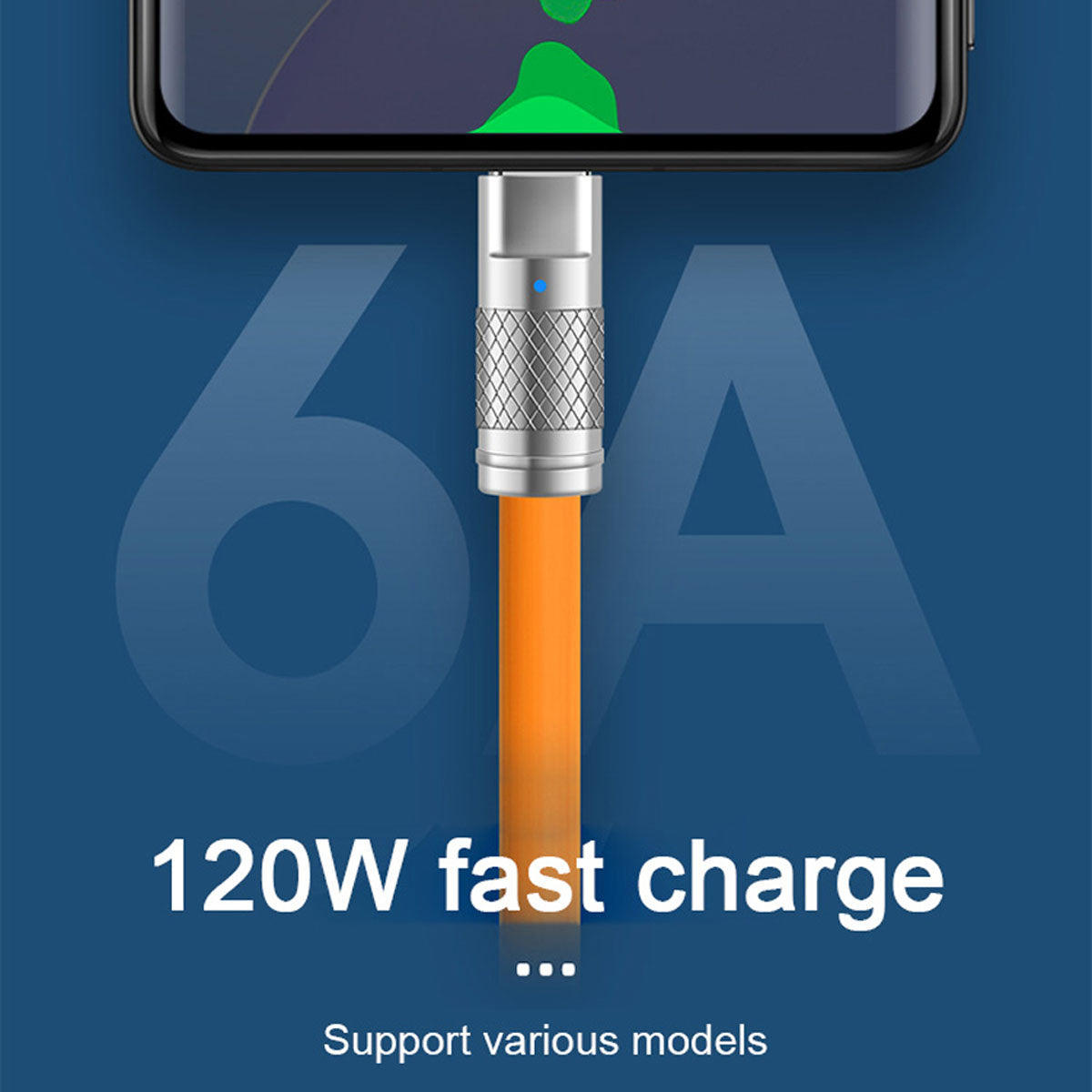 UC-003-0R-2.0M 2m USB Type C to USB-C 120W Fast Charge Cord Ultra Soft Liquid Silicone Data Cable