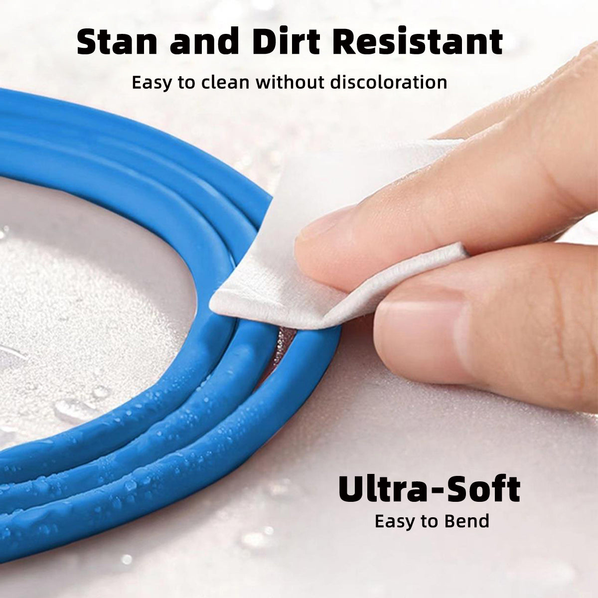 UC-003-0R-2.0M 2m USB Type C to USB-C 120W Fast Charge Cord Ultra Soft Liquid Silicone Data Cable