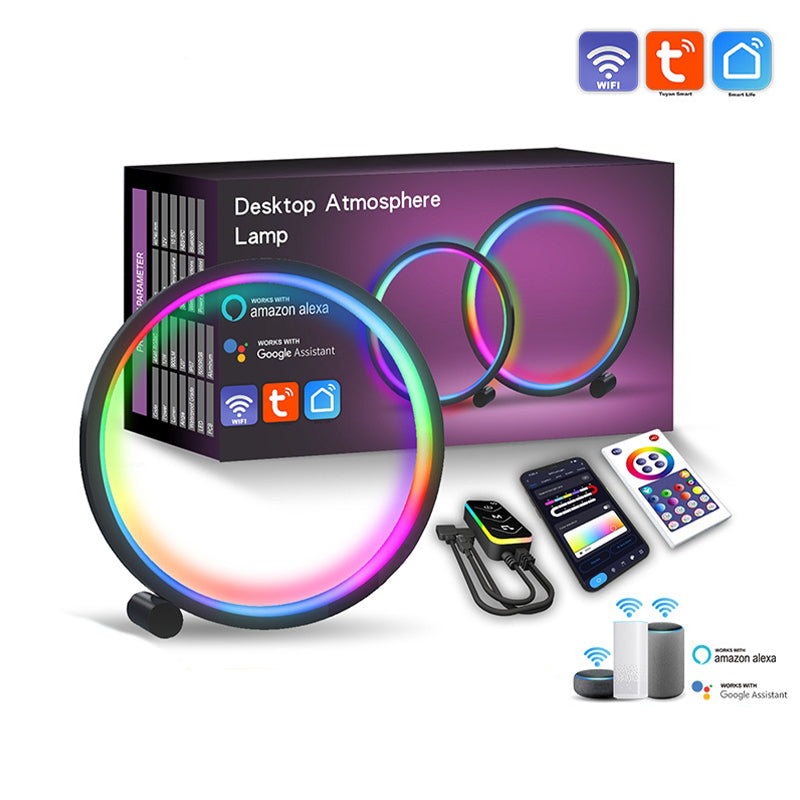 LIXINCORDA SAL052 RGBIC Smart LED Light Desktop Ambient Ring Light Support Tuya WiFi