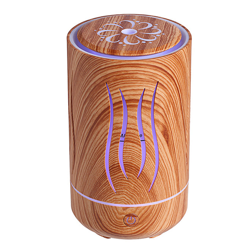 DC 5V Wood Grain 230ml Mechanical Humidifier Mute Mist Maker Essential Oil Aroma Diffuser