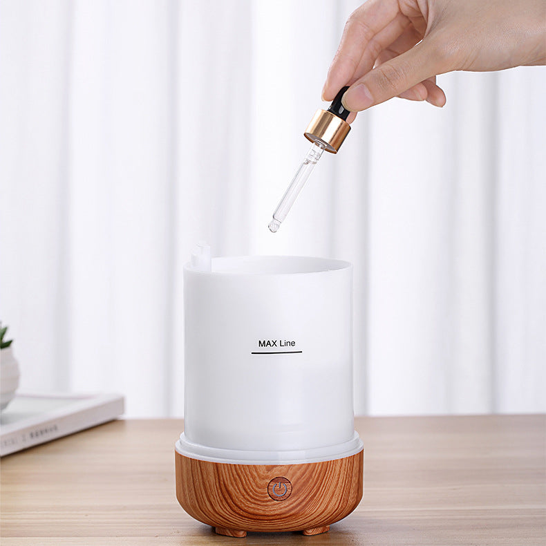DC 5V Wood Grain 230ml Mechanical Humidifier Mute Mist Maker Essential Oil Aroma Diffuser