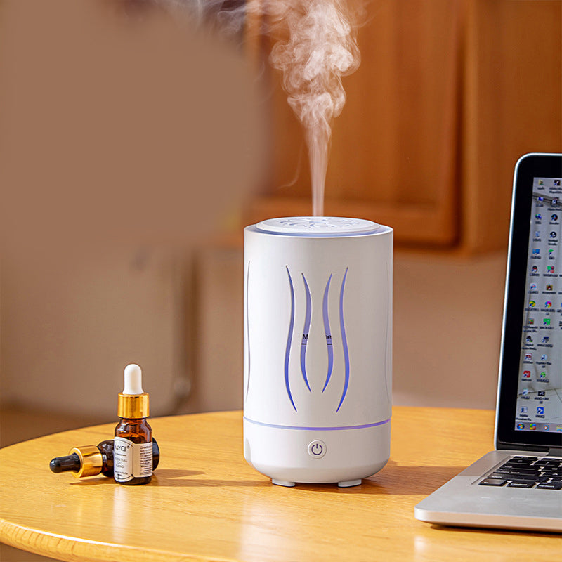 DC 5V Wood Grain 230ml Mechanical Humidifier Mute Mist Maker Essential Oil Aroma Diffuser