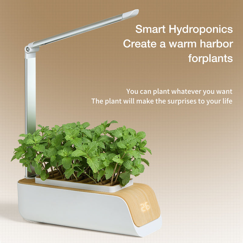 ABIS-H003 LED Grow Lights Smart Flower Pot Planter Automatic Absorption Hydroponics Plant Light Soilless Cultivation Electric Tool for Garden