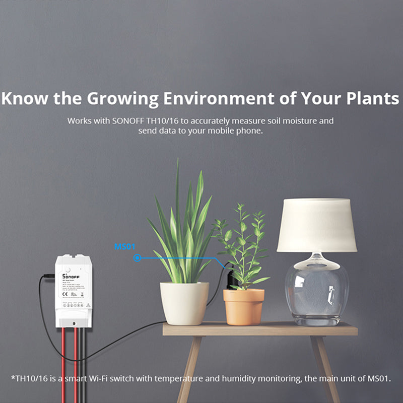 SONOFF MS01 Smart Soil Moisture Sensor Accessory for TH10/16
