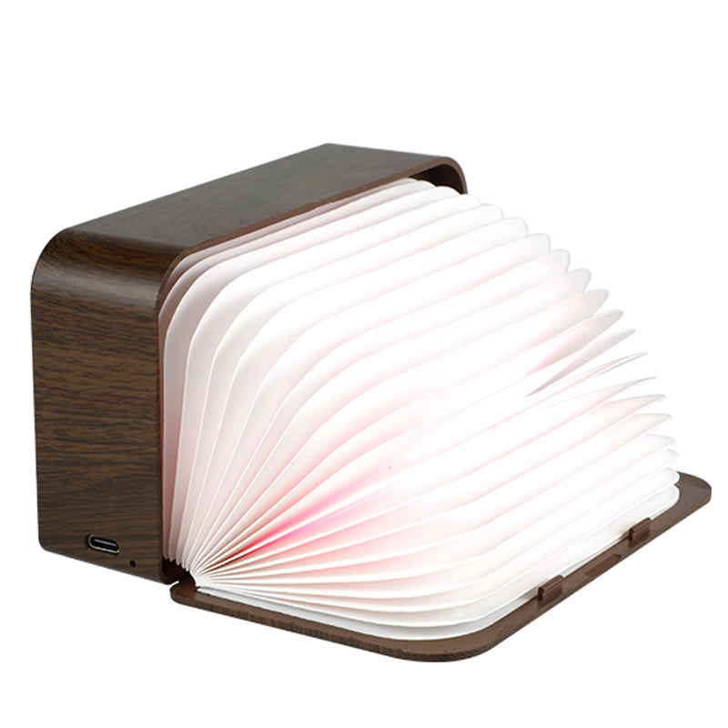 Y1 Creative Book-shaped Light Alarm Clock Time Display USB Rechargeable Smart Alarm Clock