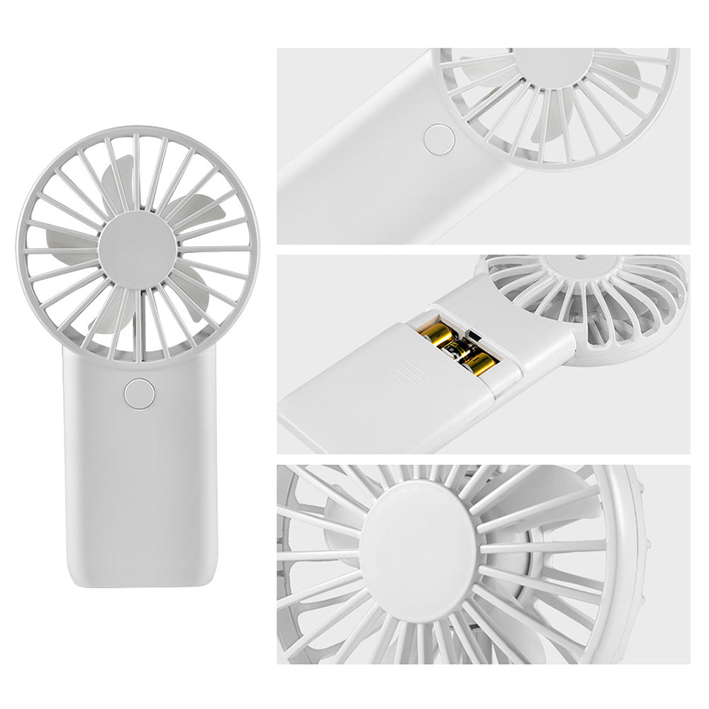 802 Mini Handheld Fan for Travel Home Office 2 Wind Speeds Adjustable Portable USB Fan