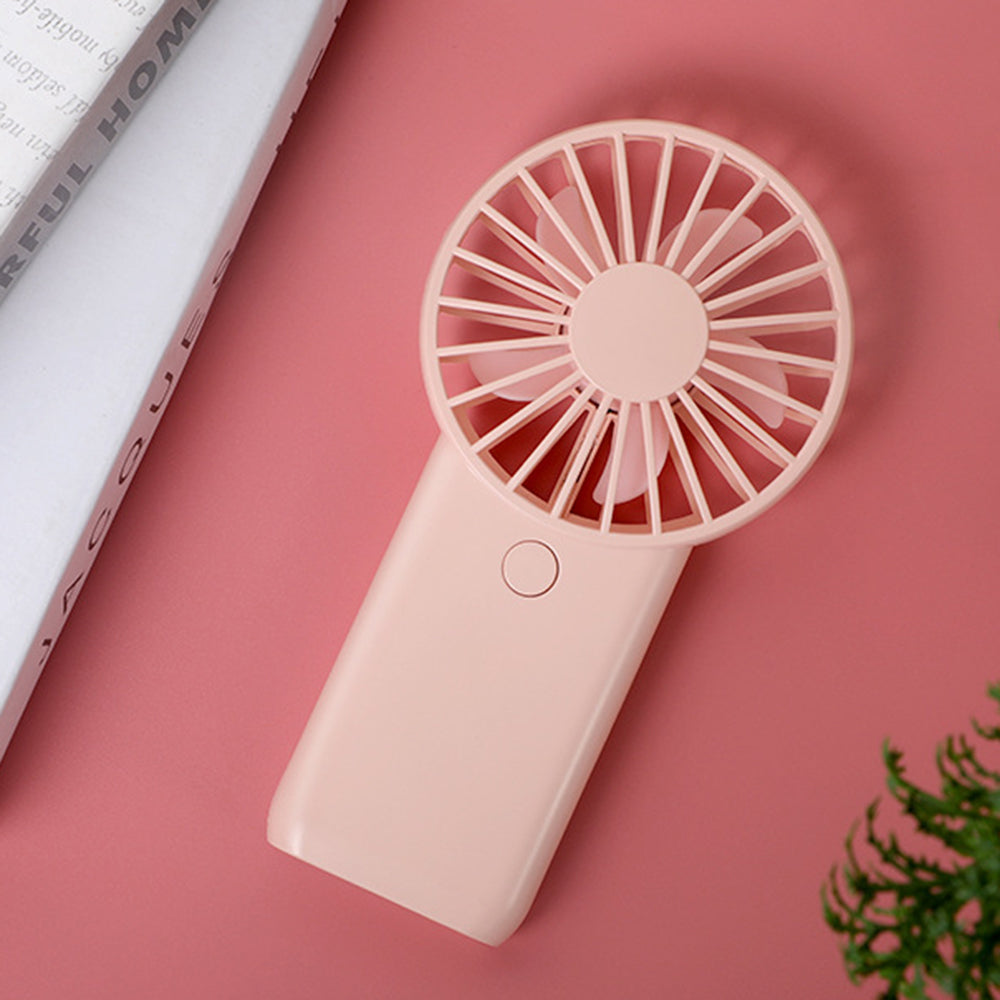 802 Mini Handheld Fan for Travel Home Office 2 Wind Speeds Adjustable Portable USB Fan