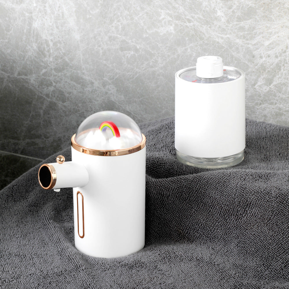 D32 Automatic Sensor Hand Washer Smart Touchless Soap Dispenser Electric Foam Washing Machine with Rainbow Decoration/Digital Display