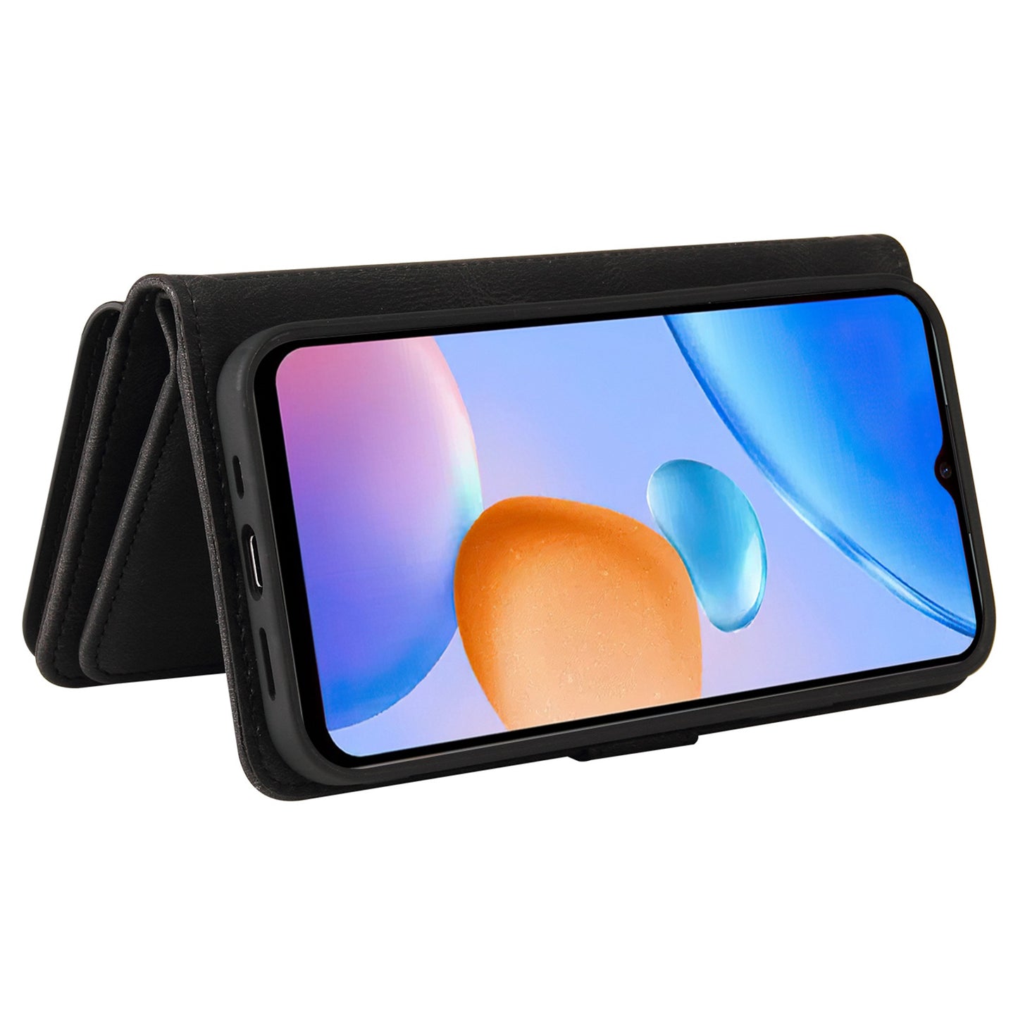 For Xiaomi Redmi 10 Prime+ 5G / Redmi 10 5G / Redmi Note 11E 5G KT Multi-Functional Series-2 Skin-touch Feeling Flip Wallet Leather Case with Multiple Card Slots Zipper Pocket