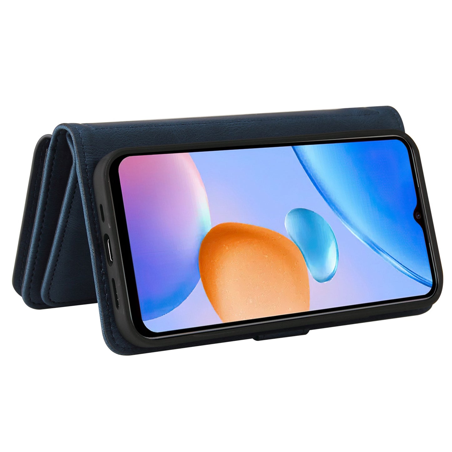 For Xiaomi Redmi 10 Prime+ 5G / Redmi 10 5G / Redmi Note 11E 5G KT Multi-Functional Series-2 Skin-touch Feeling Flip Wallet Leather Case with Multiple Card Slots Zipper Pocket