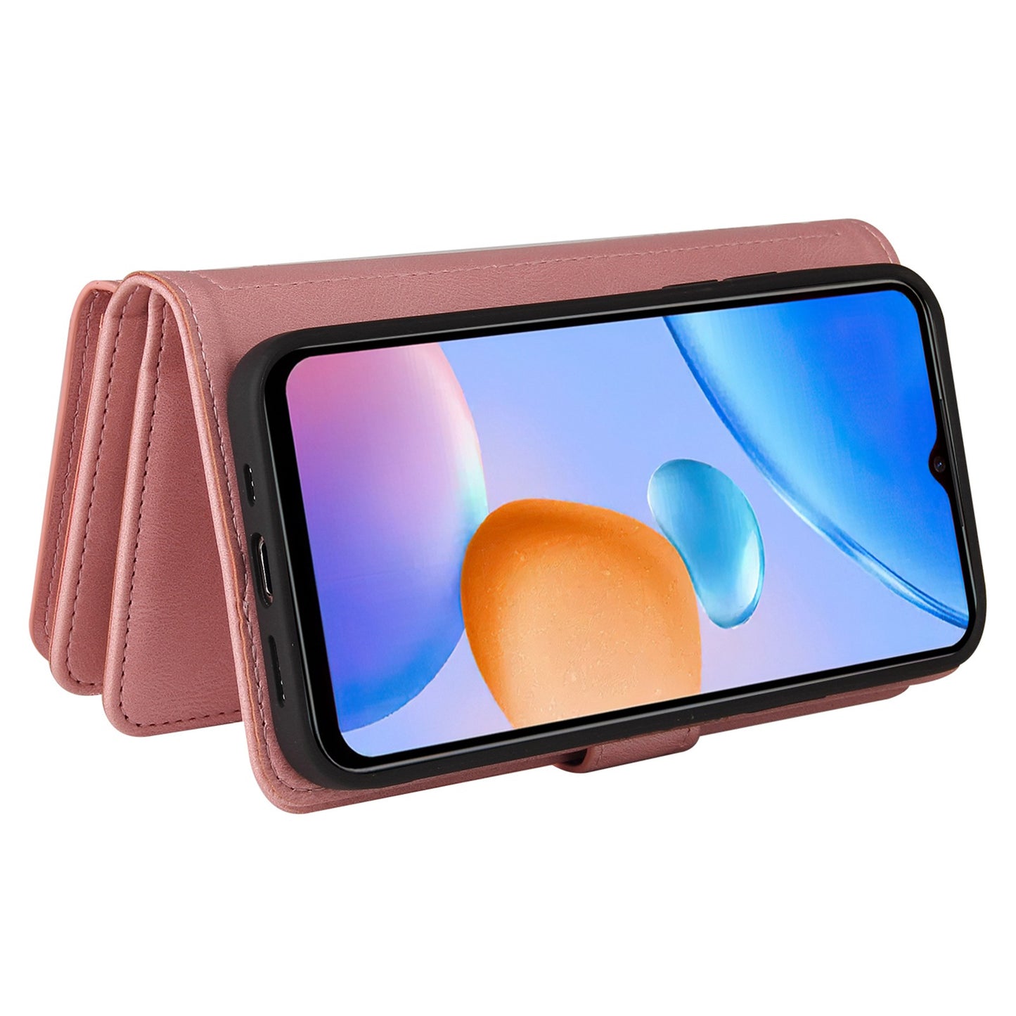 For Xiaomi Redmi 10 Prime+ 5G / Redmi 10 5G / Redmi Note 11E 5G KT Multi-Functional Series-2 Skin-touch Feeling Flip Wallet Leather Case with Multiple Card Slots Zipper Pocket