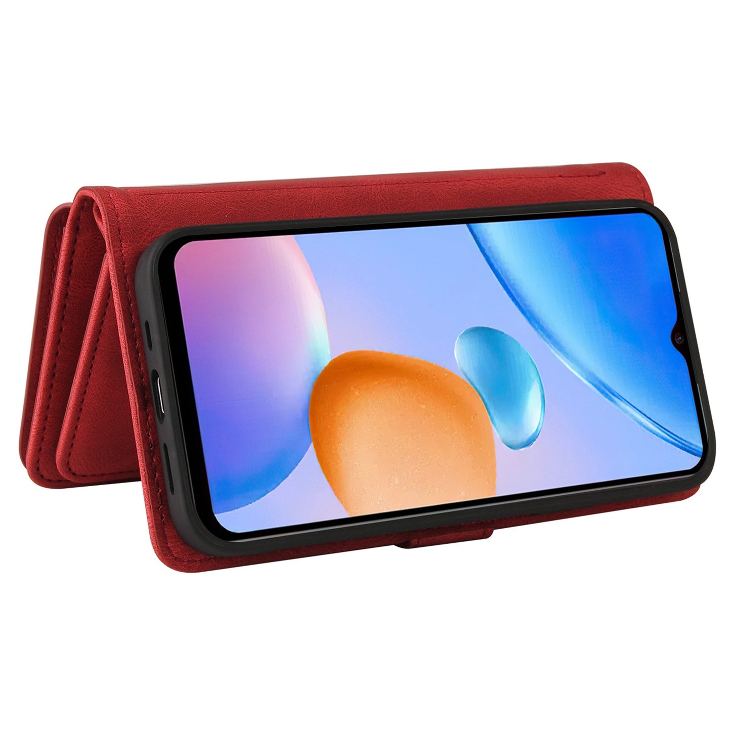For Xiaomi Redmi 10 Prime+ 5G / Redmi 10 5G / Redmi Note 11E 5G KT Multi-Functional Series-2 Skin-touch Feeling Flip Wallet Leather Case with Multiple Card Slots Zipper Pocket
