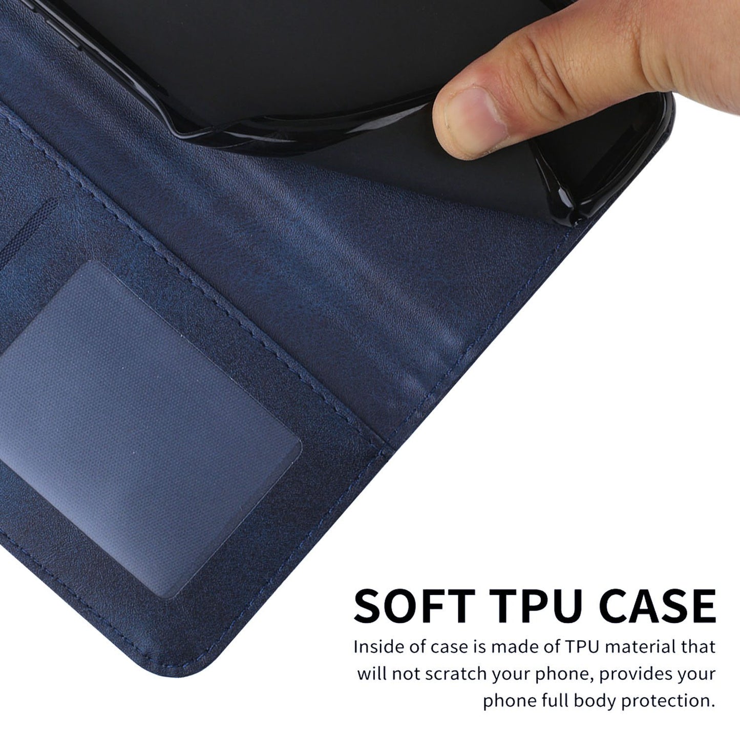 For Xiaomi Poco M4 5G Mobile Phone Case Bag Simple Style Imprinted Stitching Stand PU Leather Phone Cover Wallet with Strap