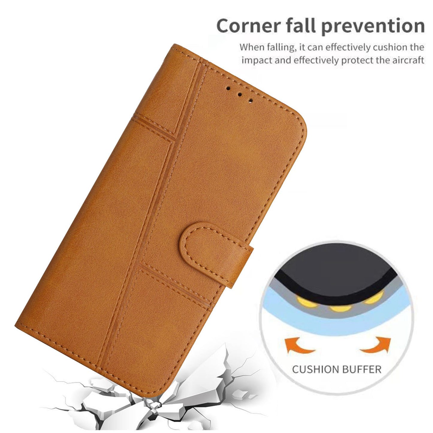 For Xiaomi Poco M4 5G Mobile Phone Case Bag Simple Style Imprinted Stitching Stand PU Leather Phone Cover Wallet with Strap