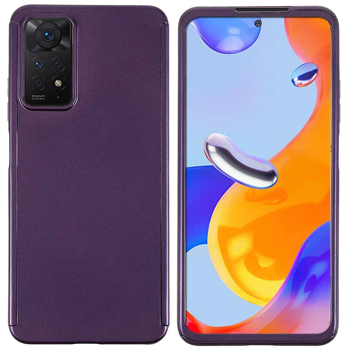 For Xiaomi Redmi Note 11 Pro 4G (MediaTek)  /  Note 11 Pro 5G (Qualcomm)  /  Note 11 Pro+ 5G Phone Case Shockproof Slim Cover with Tempered Glass Screen Protector