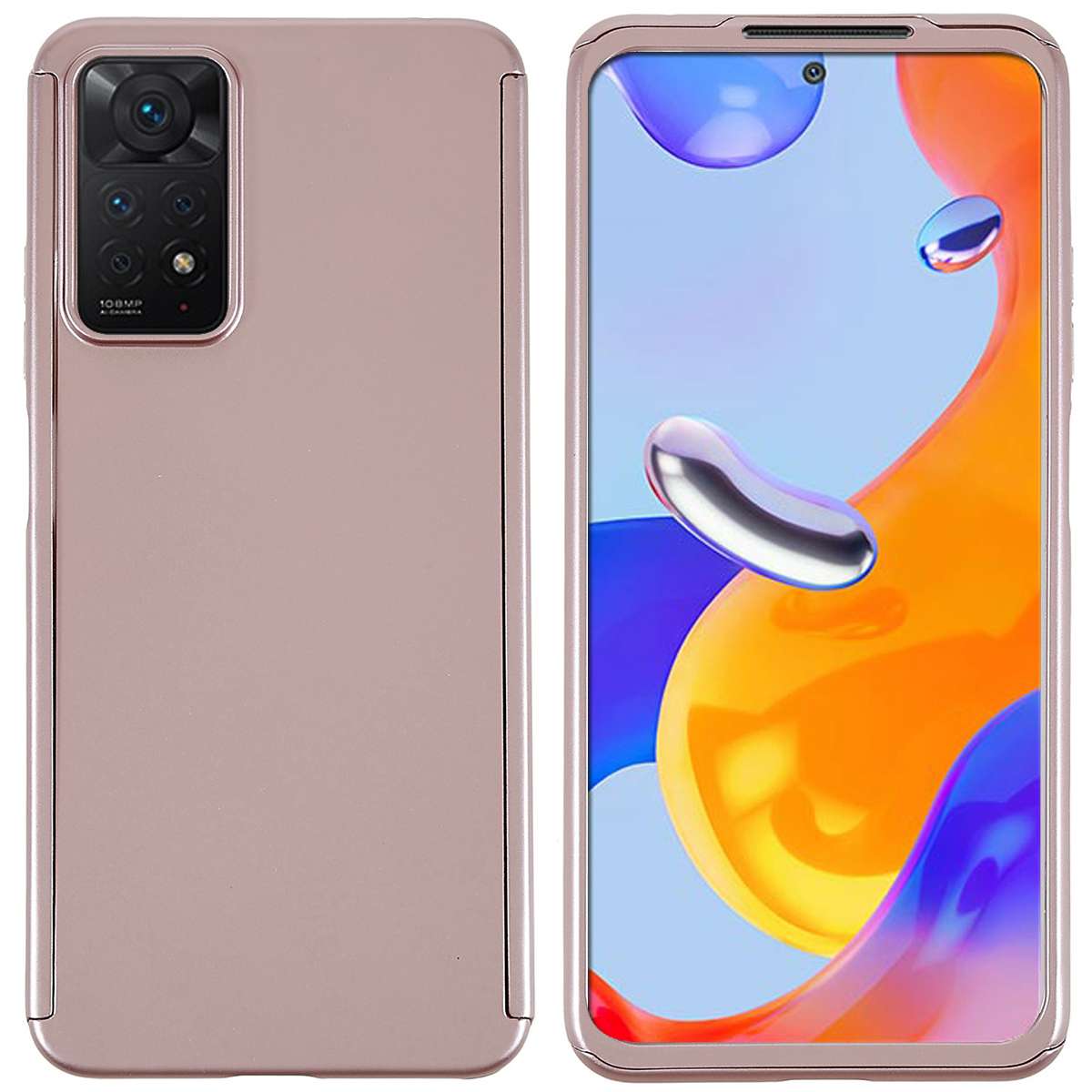 For Xiaomi Redmi Note 11 Pro 4G (MediaTek)  /  Note 11 Pro 5G (Qualcomm)  /  Note 11 Pro+ 5G Phone Case Shockproof Slim Cover with Tempered Glass Screen Protector