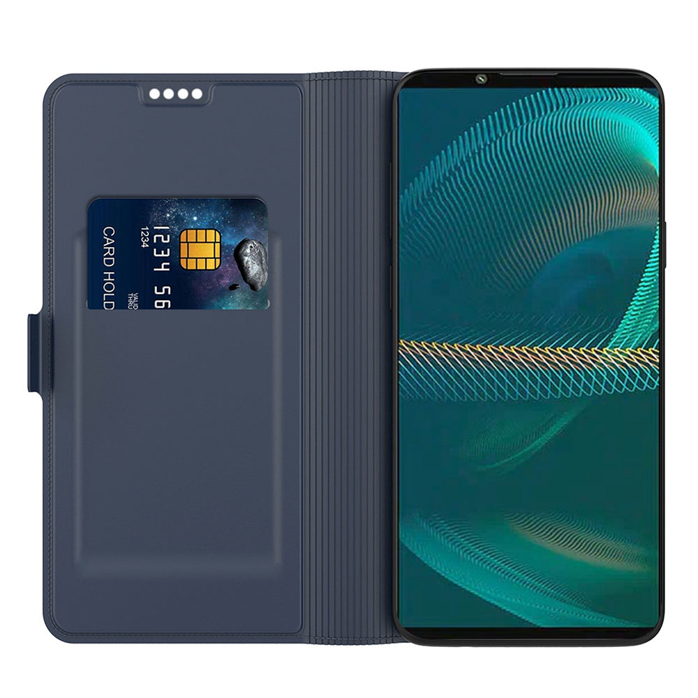 For Sony Xperia 1 II PU Leather Flip Case Double Magnetic Clasp Stand Card Slot Shockproof Cover