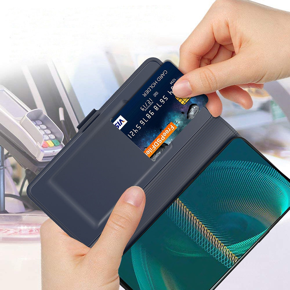 For Sony Xperia 1 II PU Leather Flip Case Double Magnetic Clasp Stand Card Slot Shockproof Cover