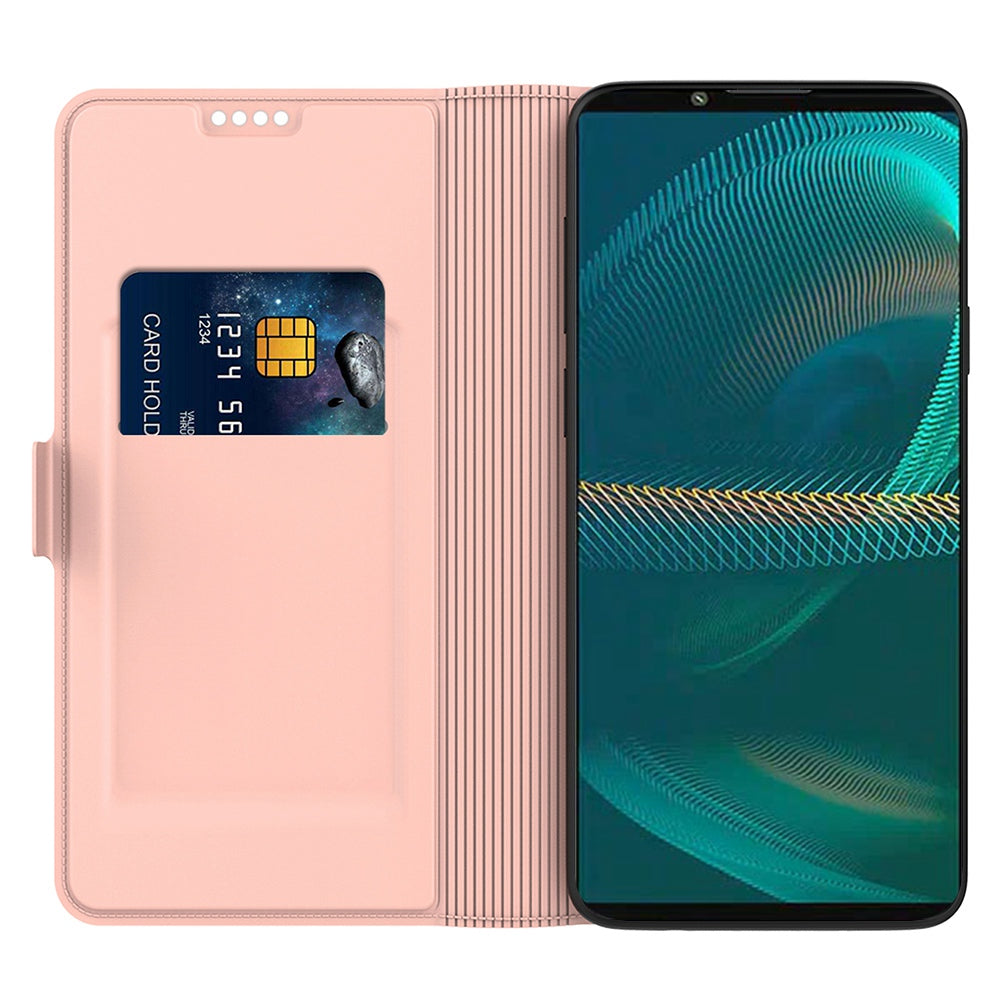 For Sony Xperia 1 II PU Leather Flip Case Double Magnetic Clasp Stand Card Slot Shockproof Cover