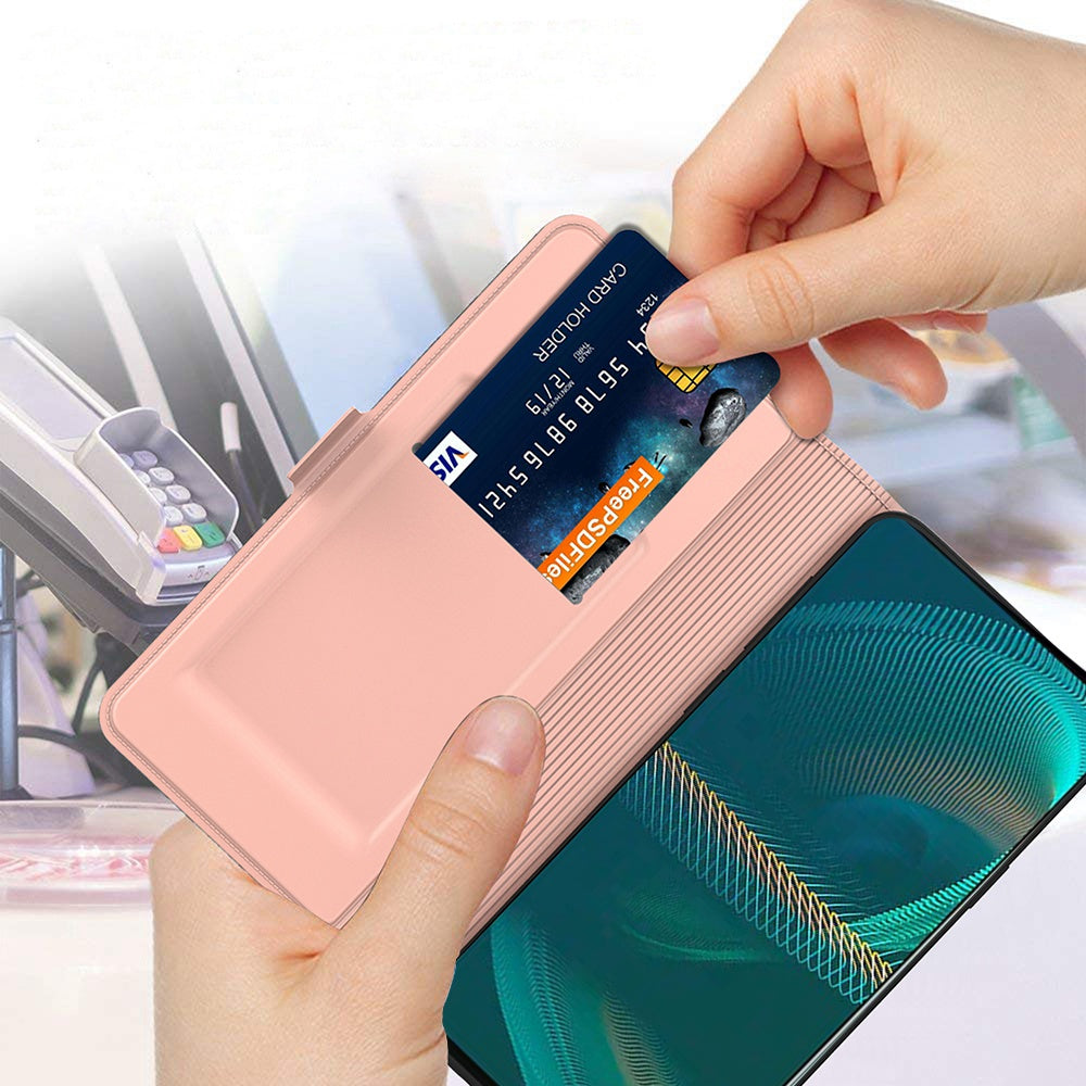 For Sony Xperia 1 II PU Leather Flip Case Double Magnetic Clasp Stand Card Slot Shockproof Cover