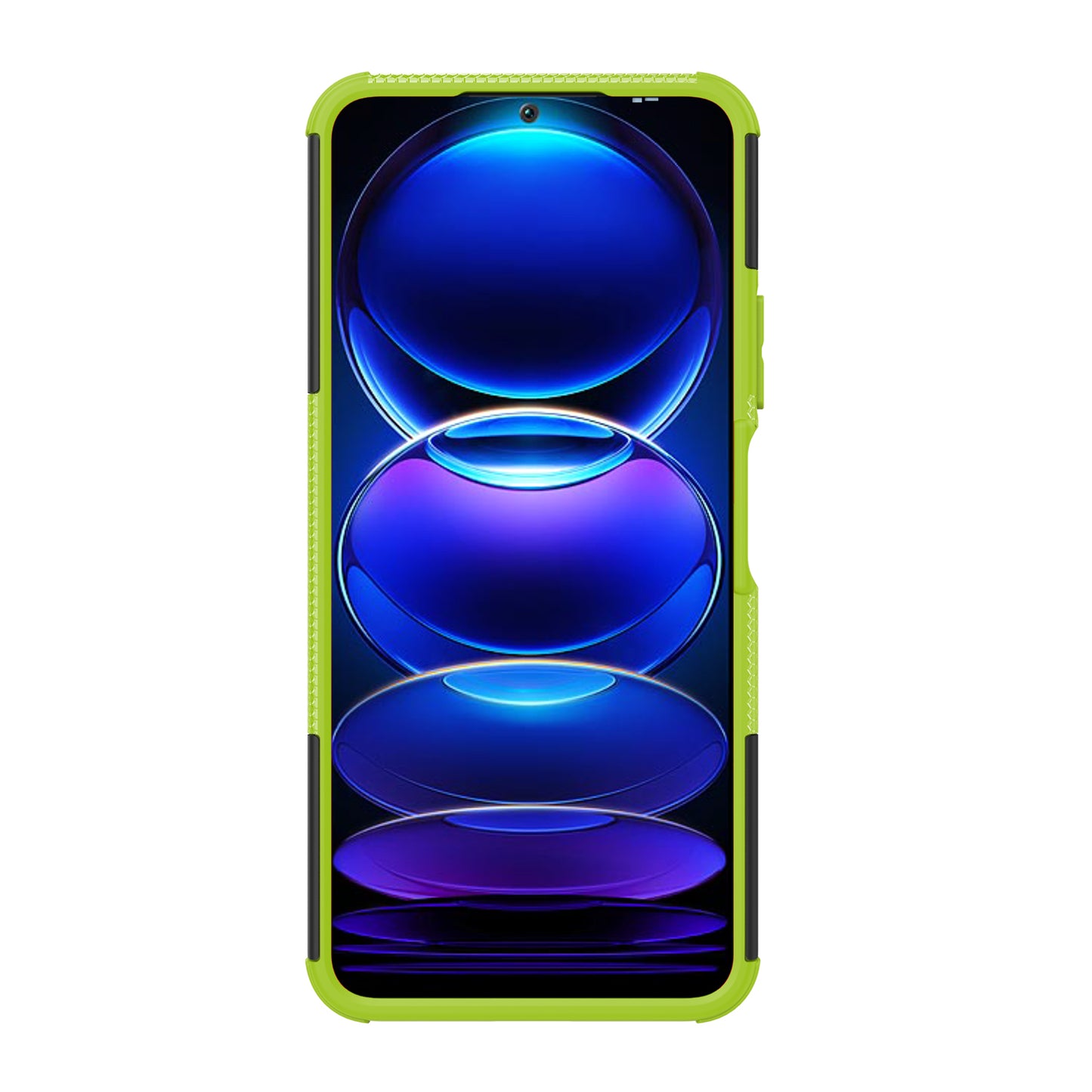 For Xiaomi Redmi Note 12 5G (Global) / (India) / (China) / Poco X5 5G Hard PC+TPU Rugged Tire Pattern Shock-absorbing Phone Case Kickstand Back Cover