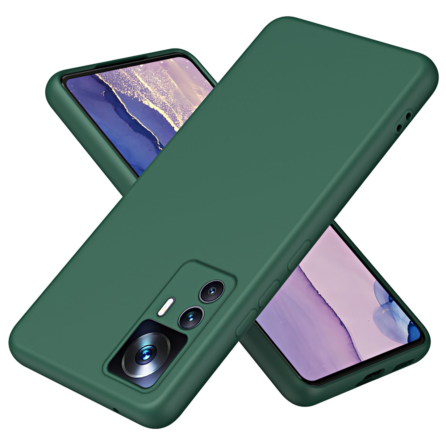 For Xiaomi 12T 5G / 12T Pro 5G / Redmi K50 Ultra 5G Anti-drop Phone Case 2.2mm Thickness Fiber Lining Rubberized TPU Protective Cover