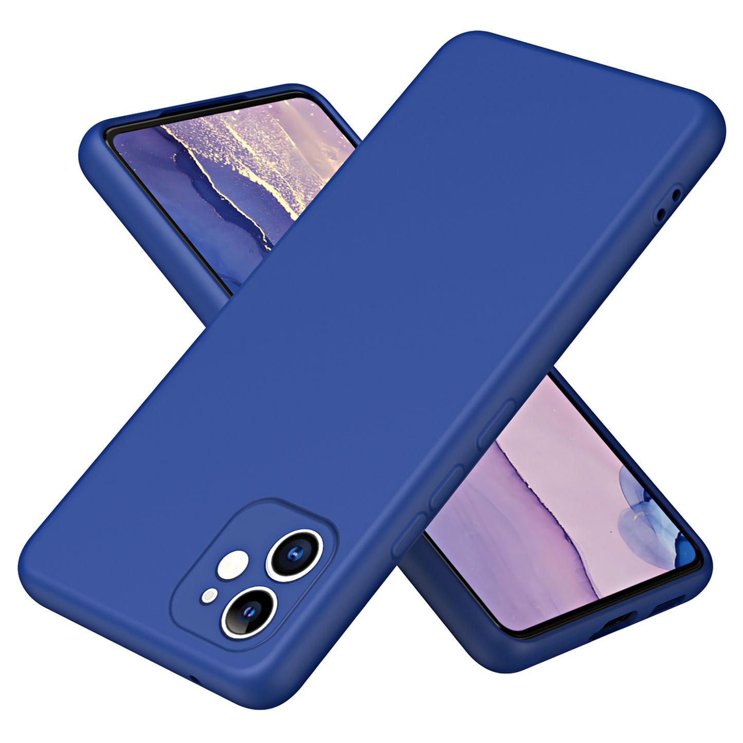 Non-slip Protective Phone Back Cover For iPhone 11 6.1 inch, Rubberized Soft TPU 2.2mm Thickness Phone Case with Fiber Lining Cushion