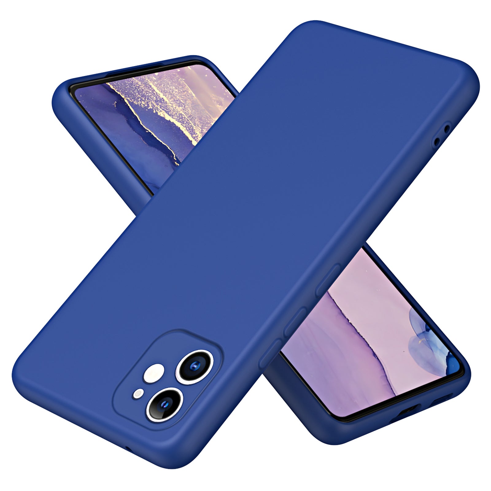 Non-slip Protective Phone Back Cover For iPhone 11 6.1 inch, Rubberized Soft TPU 2.2mm Thickness Phone Case with Fiber Lining Cushion