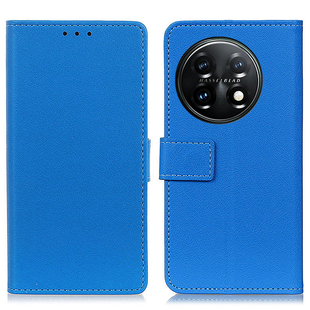 Leather Phone Case for OnePlus 11 5G, Phone Stand Shell Anti-scratch Textured Flip Wallet Cover