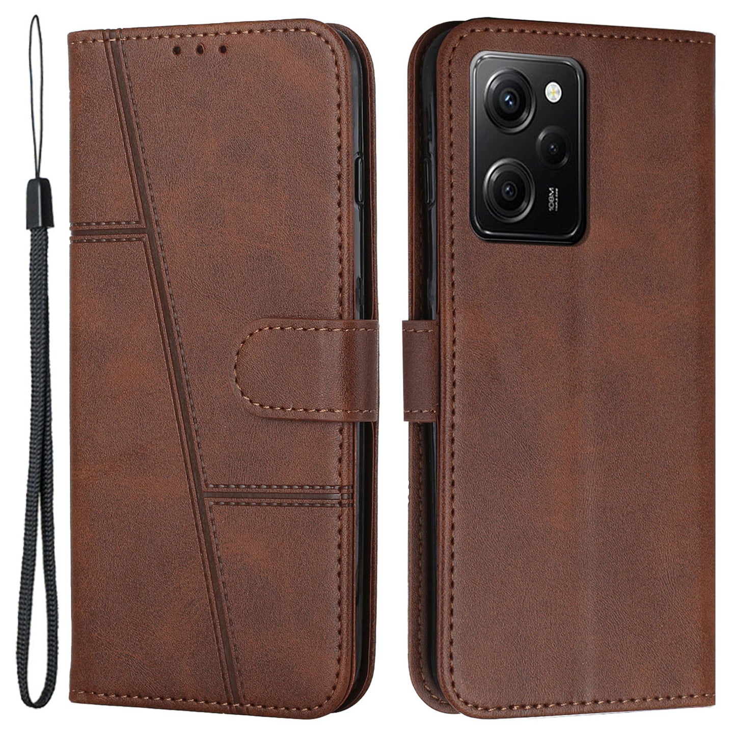 For Xiaomi Redmi Note 12 Pro Speed 5G / Poco X5 Pro 5G PU Leather Phone Cover Folio Stand Wallet Phone Case